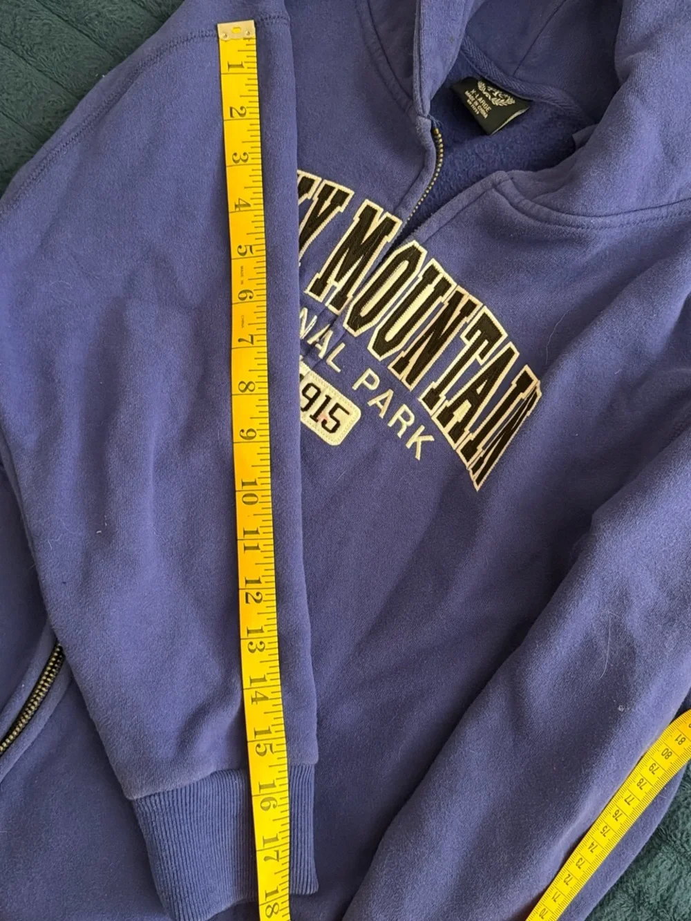Rocky Mountain National Park Kids Purple Zip-Up Hoodie